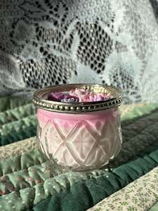 Scented glass candle