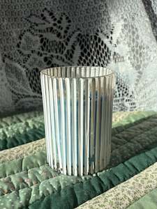 Scented striped candle