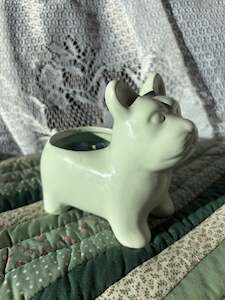 Scented ceramic puppy candle