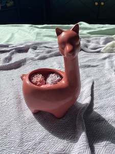 Gifts Under 50: Ceramic llama candle