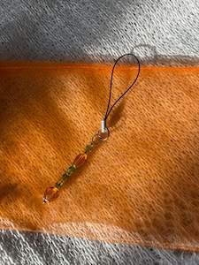 Gifts Under 10: Beaded phone charm | Orange