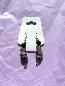 Gifts Under 20: Sterling silver beaded earrings | Grey