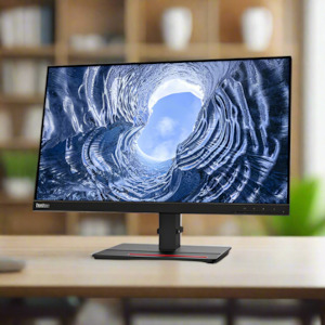 Used Refurbished Monitors: Lenovo ThinkVision t24i-20 IPS 23.8" 1920x1200 VGA DP HDMI USB | NO STAND