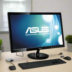Used Refurbished Monitors: ASUS VS247H 24" 1920x1080 2ms 16:9 VGA DVI HDMI Monitor | NO STAND
