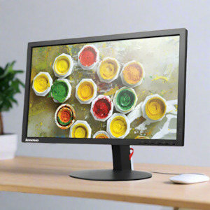 Home Office Monitors: Lenovo ThinkVision T2324p 23" IPS 1920x1080 7ms 16:9 HDMI DVI VGA USB | NO STAND