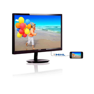 Used Refurbished Monitors: Philips 244E5 24" AH-IPS Monitor 1920x1080 HDMI VGA MHL | Wty