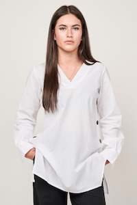 Shirts & Tops: Side Buttons Tunic