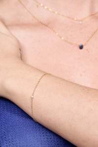 Mini Pearl Bracelet - Gold