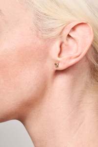 Jewellery: Gold Knot Stud Earrings