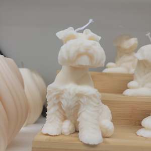 Schnauzer candle