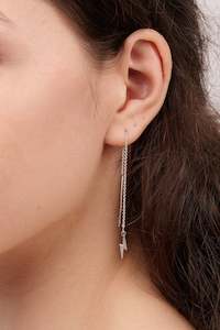 Silver Jewellery: Sterling lightning bolt Threaders