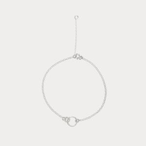 Silver Jewellery: Interlock Charm bracelet