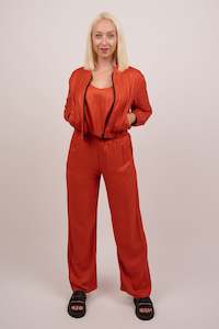 Jackets: Burnt Sienna bomber jacket