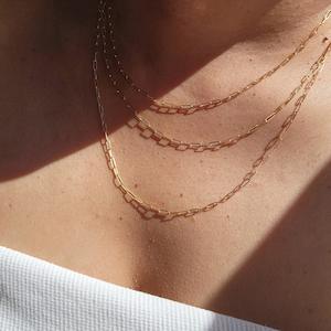 All: Gold Paper Clip Chain