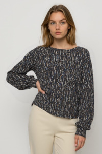 Tops Shirts: Midnight Haze Blouse