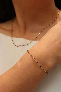 Bracelets: Black Satellite Bracelet