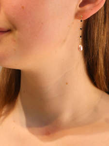 Gold Filled: Midnight Grace Drop Earrings