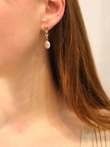 Gold Filled: Luna Pearl Drop Earrings
