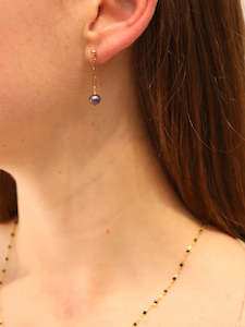 Midnight Pearl Earrings