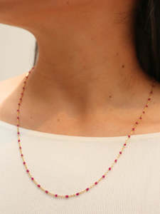 Recommended Seguno: Fuchsia Satellite Necklace