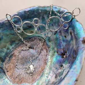 necklace: Sea Foam Necklace - Sterling Silver