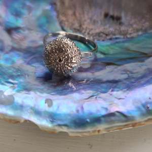 Rings: Large Kina Ring - Sterling Silver