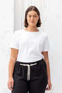 Sale Under 75: Key Tee | White