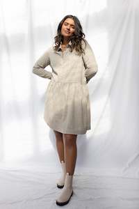 New: Evergreen Dress | Grey Gingham (XS/S/L only)