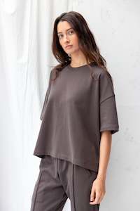 Sweatshirts: Joy Sweatshirt Tee | Charcoal