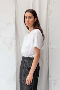 Sale Under 100: Key Tee | White