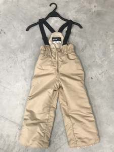 Snowboards: Ignio Kids Tan Snow Pants With Suspenders
