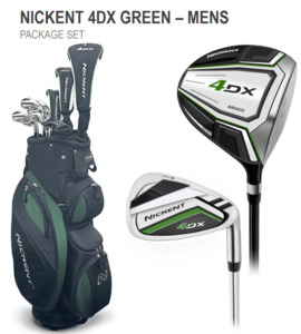 *New* Nickent 4DX Green Left Handed Regular Flex Full Set