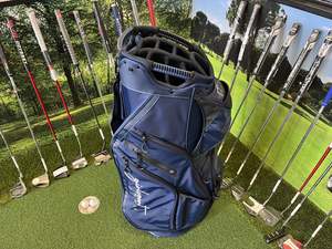 Golf Bags: GirlSport Golf Navy 14-Way Cart Bag *Like New*