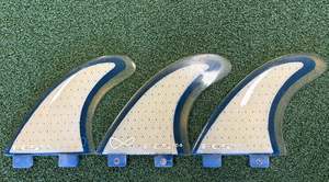 FCS White/Blue 3 Fin Set *Excellent Condition*