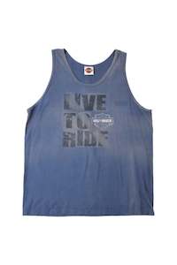 SINGLET: Harley Davidson Motor Cycles - Printed Singlet