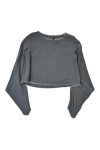 Long Slve Top: Taylor - Origami Sleeve Top