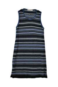 Color Navy: Untouched World - Knitted Singlet Shift Dress
