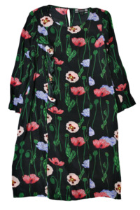 Color Navy: Curate by Trelise Cooper - Floral Frill Midi