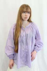 Color Purple: Blak Love - Balloon Sleeve Blouse