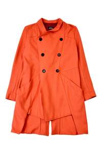 Color Orange: Company of Strangers - Double Breasted Coat