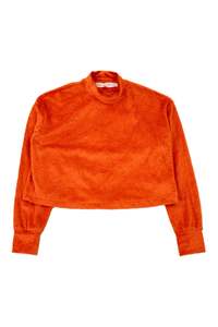 Color Orange: Eckhaus Latta - Fuzzy Crop