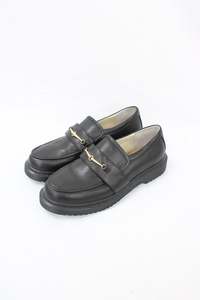 Size 40: Chaos & Harmony - Gold Bar Loafers