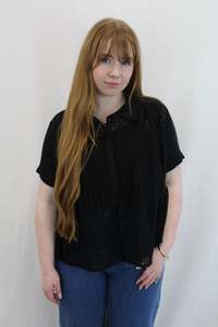 Salasai - Geometric Embroidered Tee