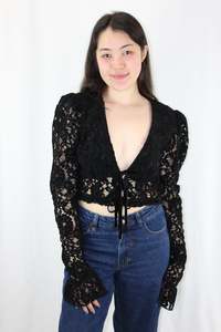 Majorelle - Alivia Lace Cropped Top