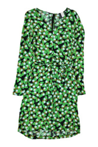 Size 2: Diane von Furstenberg - Leaf Print Dress