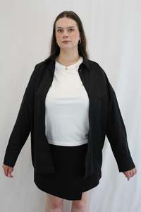 Tibi - Oversized Polyester Button Up