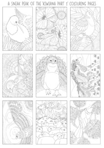 Kiwiana Colouring Pages Pack: PART 1 A5 VERSION The Craft Marketplace