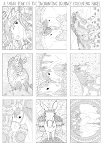 Products: Enchanting Equines Colouring Pages Pack: A5 VERSION The Craft Marketplace