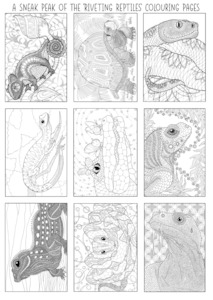 Riveting Reptiles Colouring Pages Pack The Craft Marketplace
