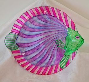 Here Fishy Fishy platter The Craft Marketplace